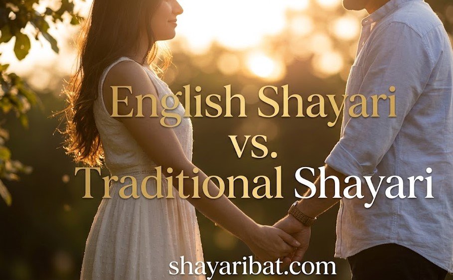 English Shayari vs. Traditional Shayari