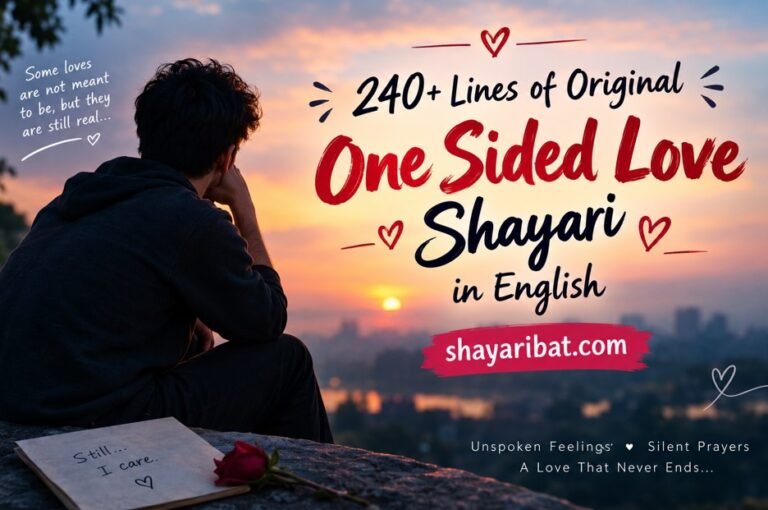 One Sided Love Shayari in English